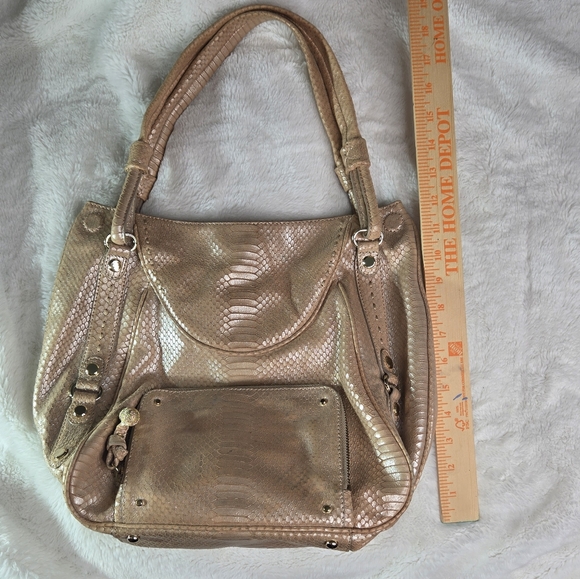 Tre Vero Limited Edition Metallic Leather Python Bag - Picture 14 of 16